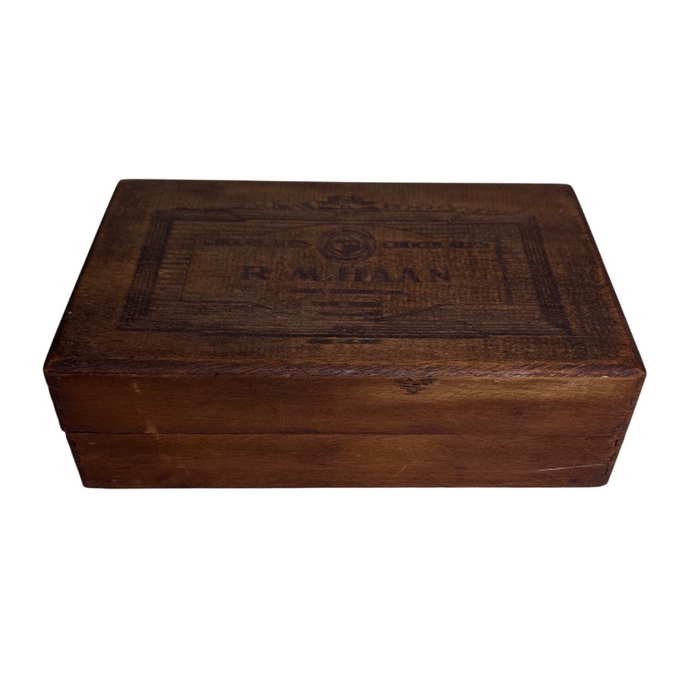 Vintage R M Haan Chocolate Box Wooden Candy Box New York Vintage Decor